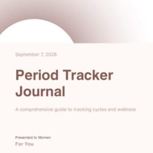Period Tracker Journal Annual Edition PDF cover