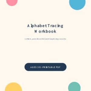 Preschool Alphabet Tracing Workbook printable cover