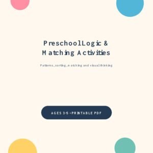 Preschool Logic and Matching Activity Book cover