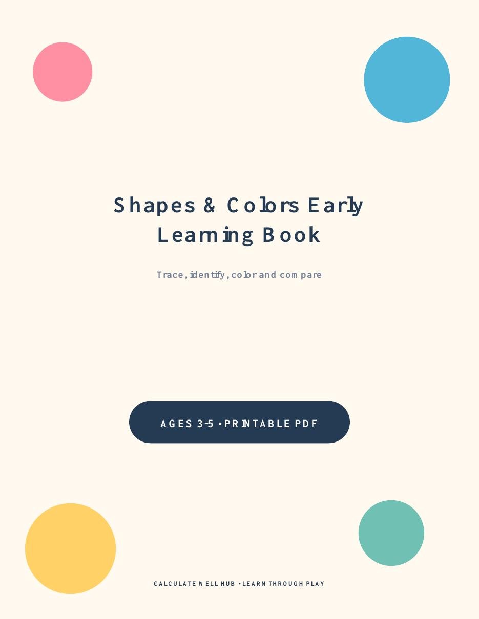 Preschool Shapes and Colors Early Learning Book cover